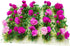 20Pcs Miniature Flower Cluster Grass Flower Tufts for Mini Dollhouse Fairy Garden Railway Simulated Static Scenery Micro Landscape Model (Rose)...