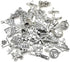 WOCRAFT 50pcs Wholesale Bulk Lots Travel Charms for Jewelry Making Mixed Smooth Tibetan Silver Metal Charms Pendants DIY for Jewelry Making Neckla...