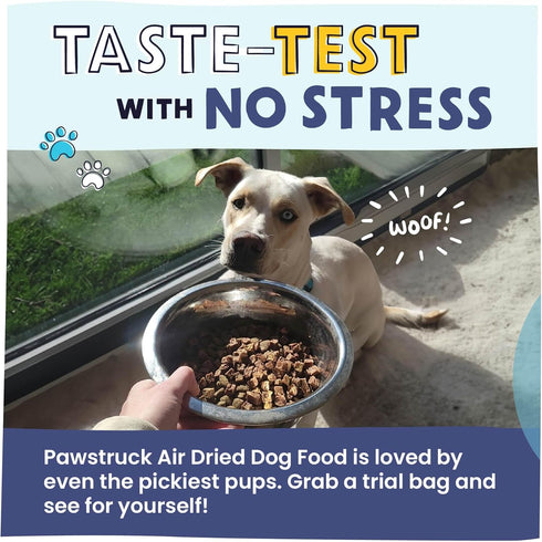 Pawstruck All Natural Air Dried Dog Food w/Real Fish - Grain Free, Made in USA, Non-GMO & Vet Recommended - High Protein Limited Ingredient Full-F...