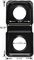 Range Kleen P501 Black Porcelain Rectangular Gas Stove Drip Pan, 16.875 x 8.125-Inches...