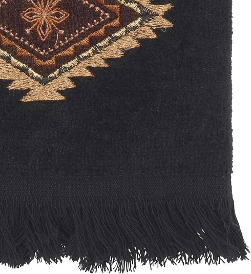 Avanti Linens Mojave Fingertip Towel, Black 18.00" x 11.00"...