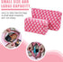 Large Capacity Makeup Bag Set Pink Checkered Makeup Bags 2 Pieces Canvas Travel Makeup Bag Organizer Travel Toiletry Bag Storage Bag for Women...