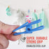 Chip Clips with Bag, PVC-Coated Utility Bag Clips for Food Packages, Chips Bag, Clothes, Paper, 2 Inch, Pack of 15...