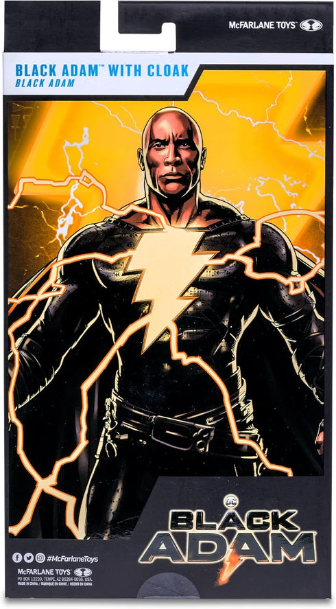 McFarlane Toys DC BLACK ADAM MOVIE 7IN FIGURES - BLACK ADAM with Cloak...