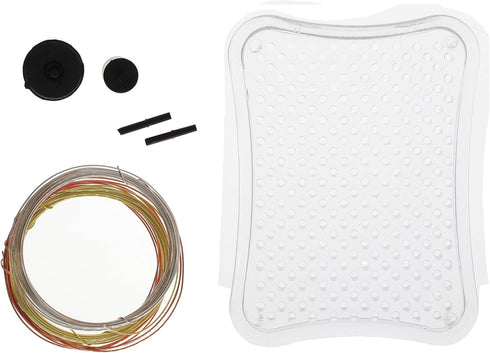 The Beadsmith, Wig Jig, Wig-A-Ma-Jig Beginner kit, includes 3 x 4 inch clear plastic jig, includes plastic pegs and 2 yards of copper, Silver and ...