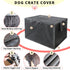 RICHIE Dog Crate Cover 24 inches - Durable UV Resist Waterproof Dog Kennel Cover, Crate Covers for Dog Cages with Double Doors and Air Vent Window...