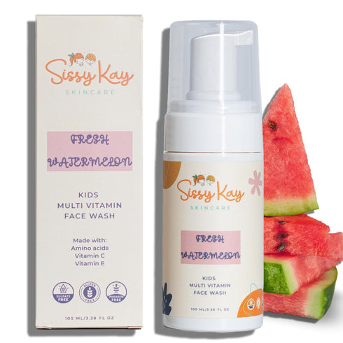 Kids Face Wash - Foaming Face Wash For Kids - Gentle Skin Care - Natural Face Cleanser With Vitamin C & Vitamin E - For Girls and Boys - Tear Free...