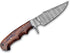 Handmade 10? Damascus Hunting Knife - Bushcraft Fixed Blade Hunting Knife with Sheath and Rose Wood Handle EDC Skinning Knife., Brown Black...