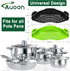 2PACK AUOON Clip on Strainer for All Pots Pans - Silicone Pasta Strainer Kitchen Colander for Draining Noodles Spaghetti Ground Beef Grease?Easy t...