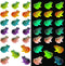 40 Pcs Miniature Frog Figurines Luminous Mini Resin Frog Mini Frog Figures Frog Model Garden Decor DIY Terrarium Craft Ornament Accessories for Mo...