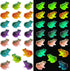 40 Pcs Miniature Frog Figurines Luminous Mini Resin Frog Mini Frog Figures Frog Model Garden Decor DIY Terrarium Craft Ornament Accessories for Mo...