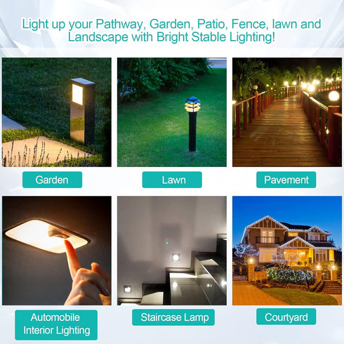 4W 12V T5 Light Bulbs for Landscape Light Bulbs/ Wedge Base Low Voltage Lights Bulbs/ Garden Light Bulbs/ Deck Light Bulbs/ Yard Light Bulbs/ Mali...
