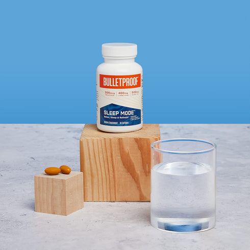 Bulletproof Sleep Mode Softgels, 60 Count, Supplement with Brain Octane C8 MCT Oil to Support Sleep...