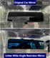 LivTee Anti Glare Rear View Mirror 11.2''(285mm), Wide Angle Panoramic Convex Curve Rearview Mirror Clip on Original Mirror to Eliminate Blind Spo...