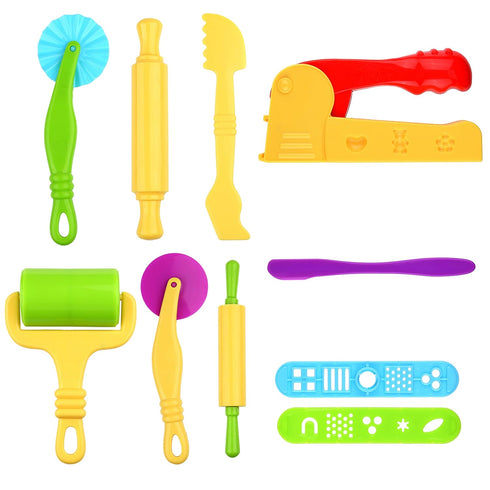 Kare & Kind Set of 10 pcs Smart Dough Tools Kit with Extruder Machine/Dough Tools (Extruder + Dough Tools)...