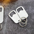 Stainless Steel Flat Beer Bottle Opener Keychain, Sturdy and Durable 2 Pcs to Send to Friends, Light and Easy to Carry, Suitable for All Beer Bott...