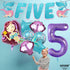 KatchOn Shiny Mermaid 5th Birthday Decorations - Pack of 9 | Mermaid Balloons, Banners, Party Decorations...