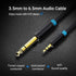 VENTION 3.5mm to 6.35mm Cable, 6.35mm 1/4" to 3.5mm 1/8" Adapter Male to Male TRS Stereo Audio Aux Jack Cable Gold Plated Compatible with Laptop, ...
