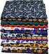 Halloween Fabric 16Pcs Squares Printed Patchwork Fabric for DIY Sewing Scrapbooking Quilting Masks (16pcs/9.8" x 9.8")...