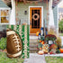AVOIN colorlife Watercolor Stripes Football Garden Flag 12 x 18 Inch Double Sided, Sports Game Yard Outdoor Flag...