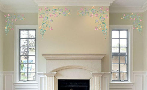 Celtic Corner Stencil, 10.5 x 10 inch - Classic Celtic Knot Corner Stencils for Painting Template...