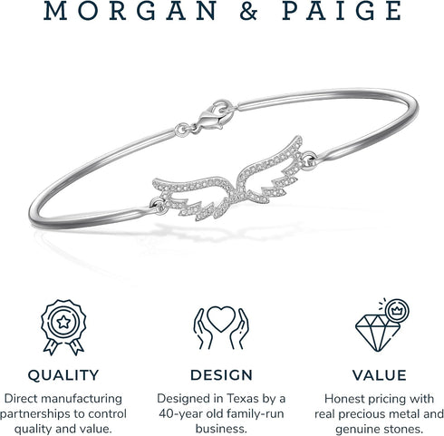 MORGAN & PAIGE Bronze Open Bangle Bracelet...