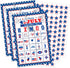 32Players 4th of July Bingo Game – Patriotic Bingo Cards for Kids Adults Independence Day Party Supplies with 24 Caller Chips...