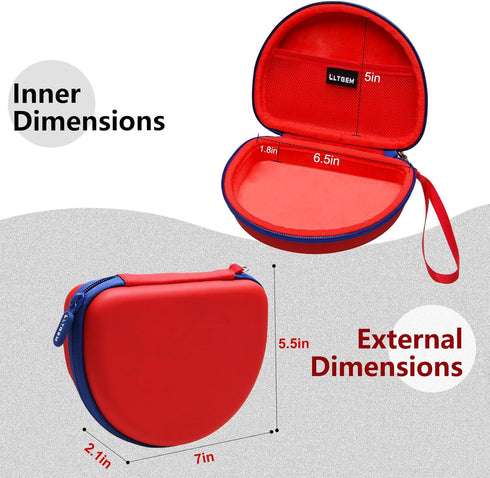 LTGEM EVA Hard Case for JBL JR300BT / Jr310BT, Sony MDR-ZX110 / MDRZX110NC / MDR-ZX310AP Wireless On-Ear Headphones - Red...