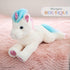 Bearington Rainbow Shimmers The White Unicorn Plush, 17 Inch Unicorn Stuffed Animal...