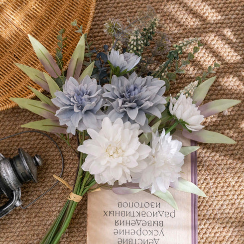 KIRIFLY Artificial Fake Flowers Plants Silk Flower Arrangements Wedding Bouquets Decorations Plastic Floral Table Centerpieces for Home Kitchen Ga...