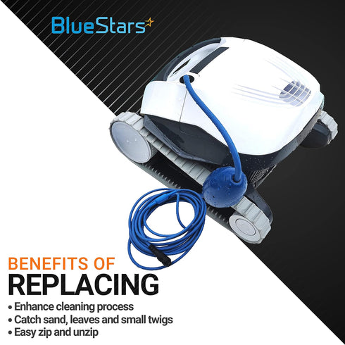 Ultra Durable 9-100-1021 Pool Cleaner All Purpose Zippered Bags by BlueStars - Compatible with Polaris 360/380 Pool Cleaner - Pack of 3...