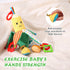 Jollybaby Baby Rattles Hanging Toys for Car Seat Crib Stroller Gym, Montessori Sensory Plush Vegetable Toys for Baby 0-3-6-12 Months with Ring Bel...