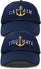 Matching Captain and First Mate Hat Set Embroidered Ball Cap...