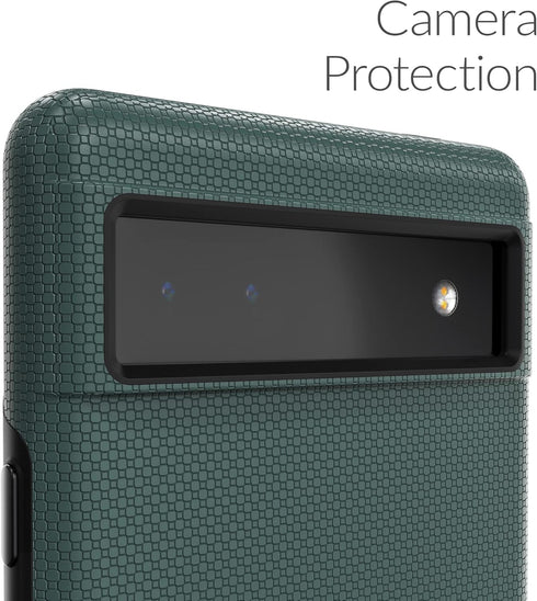 Crave Dual Guard for Google Pixel 6a Case, Shockproof Protection Dual Layer Case for Google Pixel 6a - Shaded Spruce Forest Green...