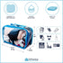 Small Clear Travel Packing Cube/See Through PVC Plastic Pouch for Carry On Suitcase, Backpack or Diaper Bag/Transparent Multipurpose Accessories, ...