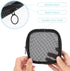 Mesh Makeup Bag 4Pcs Mesh Travel Organizer Bags Black Mesh Cosmetic Bags with Zipper Mini Portable Mesh Pouch for Purse Makeup Accessories...