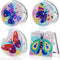 FILASLFT Butterfly Diamond Painting Compact Mirror Makeup Mirror Diamond Art Pocket Mirror Portable Foldable Mirror 4 Pcs Christmas Birthday Gifts...