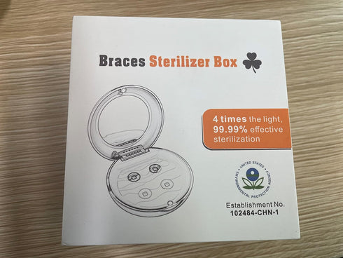 Retainer Case Orthodontic Dental Case, UVC Disinfectant Aligner Case with Vent Holes Mirror, UV Light Denture Box Slim, Retainer Holder Box for Mo...