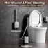 Sellemer Toilet Brush and Holder Set - Flexible Toilet Bowl Brush Head with Silicone Bristles, Compact Size for Storage and Organization, Ventilat...