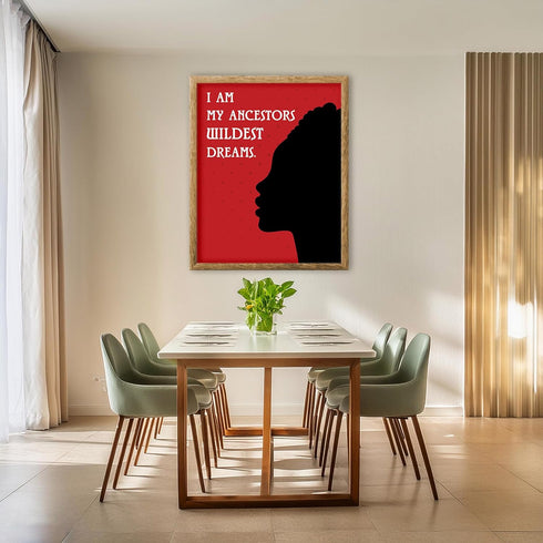 Posterizer 1 pcs-Ethnic African American Women-Positive Quote-Afro-American Art Collection-Inspirational Women's Art-Gifts for Women-Living Room B...