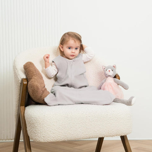 Baby Wearable Blanket, Breathable Cotton Sleep Sacks for 6-12 Months, 3 Pack Sleeping Bag Sack, Medium Size, 2-Way Zipper, 0.5 Tog...