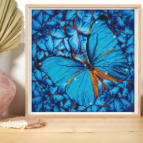 DIAMOND DOTZ ® - Flutter by Blue, Partial Drill, Round Dotz, Diamond Painting Kits, Diamond Art Kits for Adults, Gem Art, Diamond Art, Kits, 12"x1...