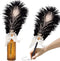 CROWN GUIDE Ostrich Feather Quill Ballpoint Pen for Wedding Guest Book Signing Reception Bridal Shower 50th Anniversary, Fancy Nikkah Pen for Brid...
