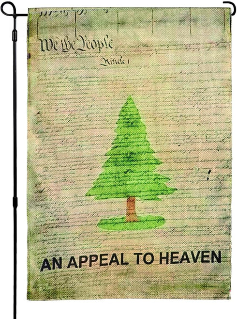 An Appeal To Heaven Garden Flag 12 x 18 Inch Double Sided Pine Tree Liberty Tree Farm Lawn Yard Outdoor Decoration(C)...