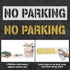 2pcs No Parking Stencils, 4 Inch Letter Stencils Flexible Plastic Parking Lot Paint Templates Parking Lot Stencils Traffic Curb Painting Marking S...