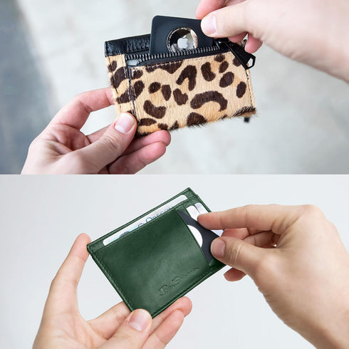 TagVault™ - AirTag Wallet Holder Compact (Single) | Thin & Flexible, Stays Hidden, Patent Pending | Elevation Lab...