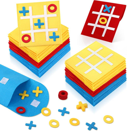 Tic Tac Toe Game for Kids Mini Board Game Toys Birthday Party Favors for Kids Goodie Bags End of Year Classroom Gifts for Students (Bulk Pack of 3...