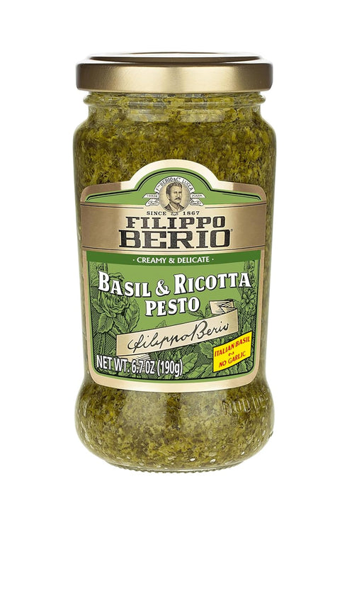 Filippo Berio Pesto, Basil & Ricotta, 6.7 Ounce Glass Jar...