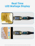 USB C to USB C Cable (100W 5A), 3.3ft USB C Cable with LED Display, New Nylon Type C Charger Cable Fast Charging for MacBook Pro, iPad Pro Air Min...