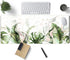Green Tropical Leaves Desk Mat XL Large Gaming Mouse Pad Green Sage Plant Laptop Keyboard Mouse Mat Office Supplies Desk Decor Accessories for Wom...